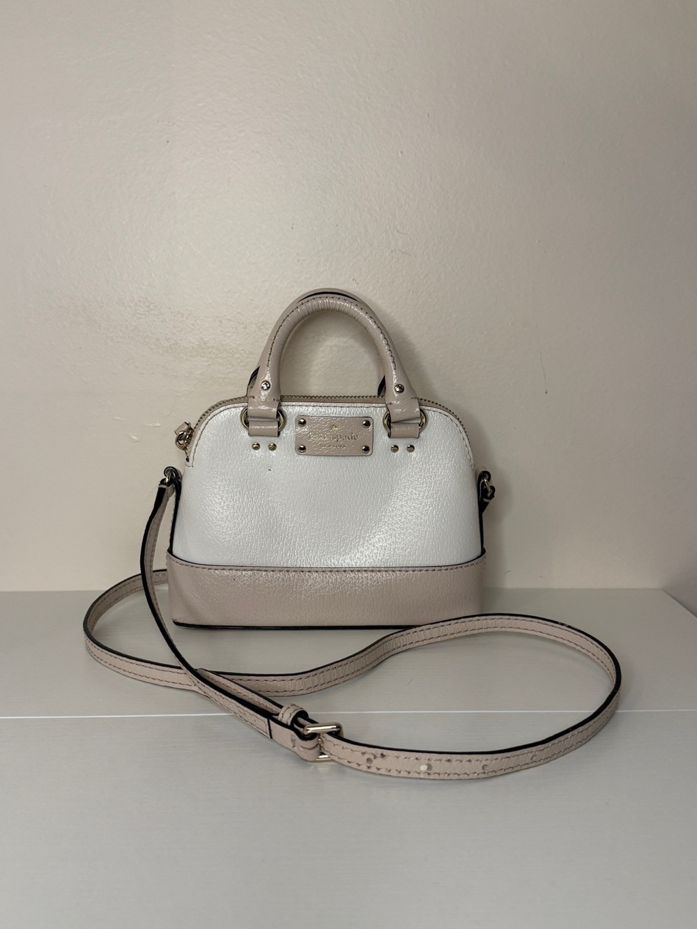 Kate Spade New York - Mini Rachelle Wellesley Crossbody Bag - Cream/Pebble